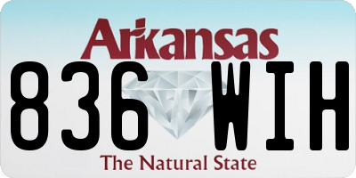 AR license plate 836WIH