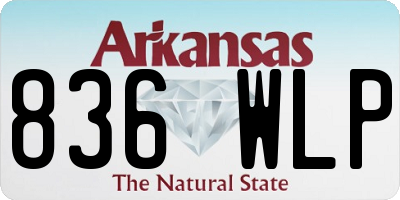 AR license plate 836WLP
