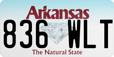 AR license plate 836WLT