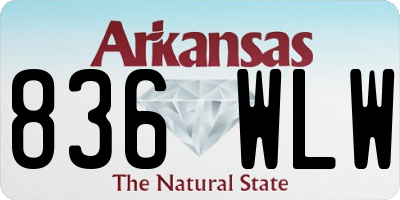 AR license plate 836WLW