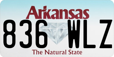 AR license plate 836WLZ