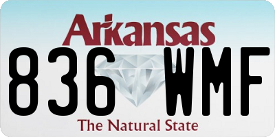 AR license plate 836WMF