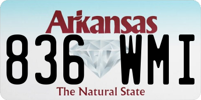 AR license plate 836WMI