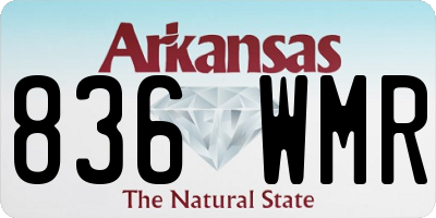 AR license plate 836WMR