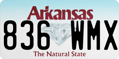 AR license plate 836WMX