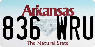 AR license plate 836WRU