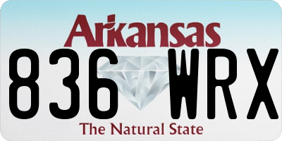 AR license plate 836WRX