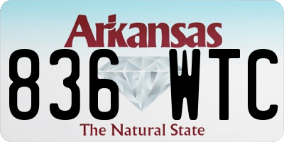 AR license plate 836WTC