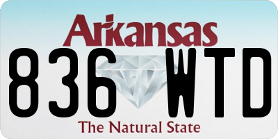 AR license plate 836WTD