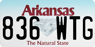 AR license plate 836WTG