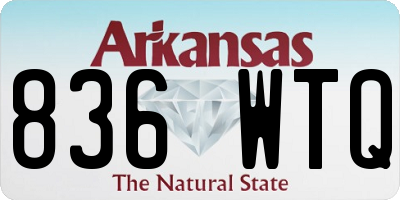 AR license plate 836WTQ