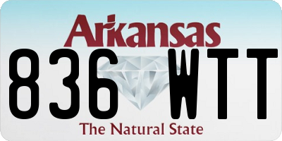 AR license plate 836WTT