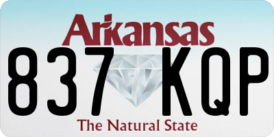 AR license plate 837KQP