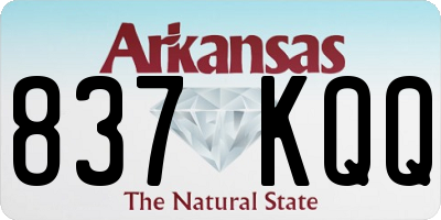 AR license plate 837KQQ