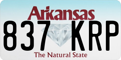 AR license plate 837KRP