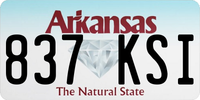 AR license plate 837KSI