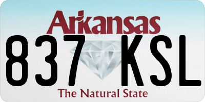 AR license plate 837KSL