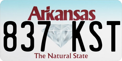 AR license plate 837KST