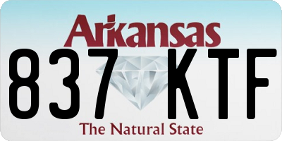 AR license plate 837KTF