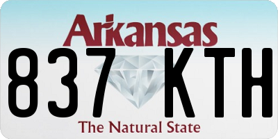 AR license plate 837KTH