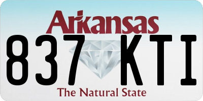 AR license plate 837KTI