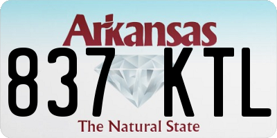 AR license plate 837KTL