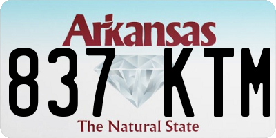 AR license plate 837KTM
