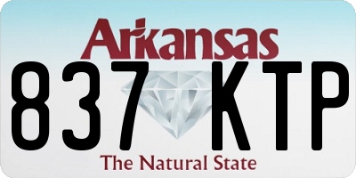 AR license plate 837KTP