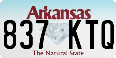 AR license plate 837KTQ