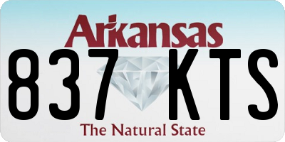 AR license plate 837KTS