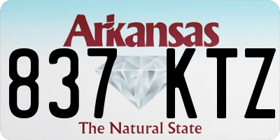 AR license plate 837KTZ