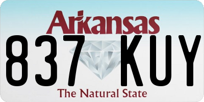 AR license plate 837KUY