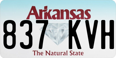 AR license plate 837KVH