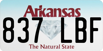 AR license plate 837LBF