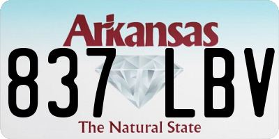 AR license plate 837LBV