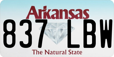 AR license plate 837LBW