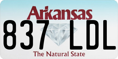 AR license plate 837LDL