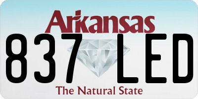 AR license plate 837LED