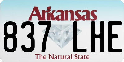 AR license plate 837LHE
