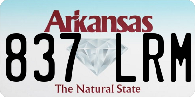 AR license plate 837LRM