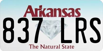 AR license plate 837LRS