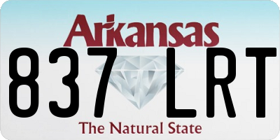 AR license plate 837LRT