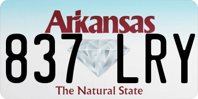 AR license plate 837LRY