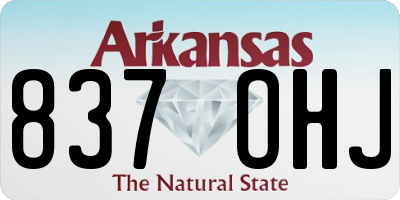 AR license plate 837OHJ
