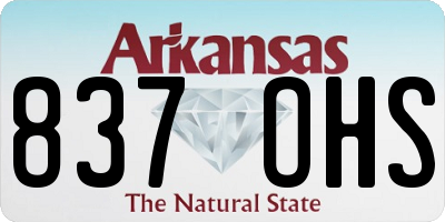 AR license plate 837OHS