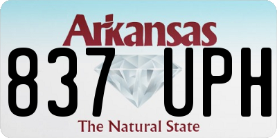 AR license plate 837UPH