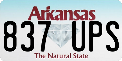 AR license plate 837UPS