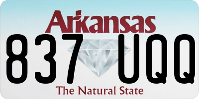 AR license plate 837UQQ