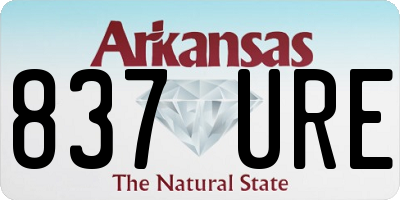 AR license plate 837URE