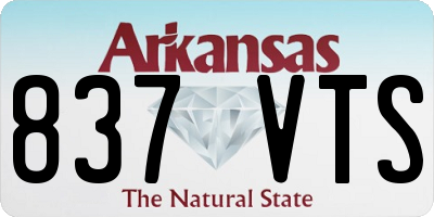 AR license plate 837VTS